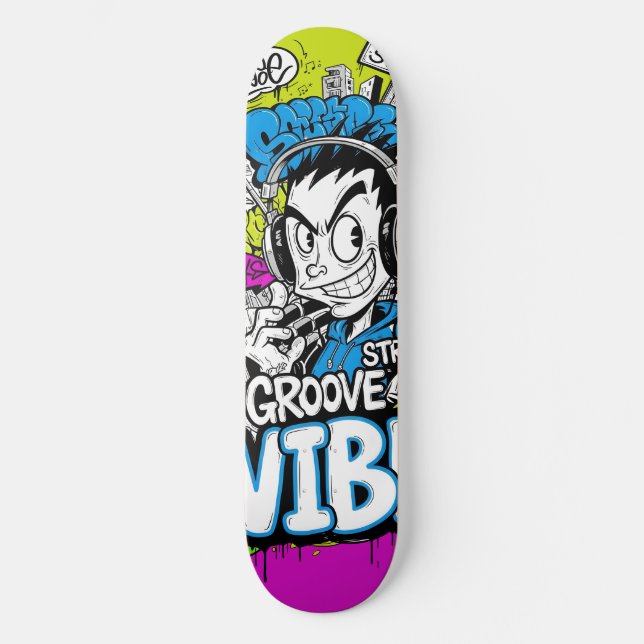 Graffiti-Skateboard Skateboard (Vorderseite)