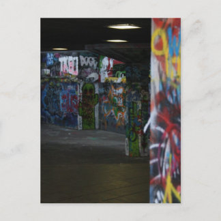 Graffiti skatepark in London Postkarte
