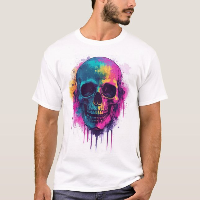 Graffiti Skull Rebel T-Shirt (Vorderseite)