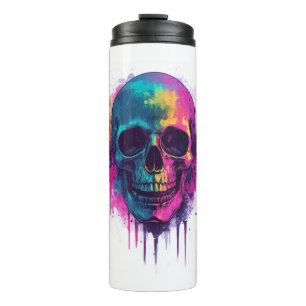 Graffiti Skull Rebel Thermosbecher