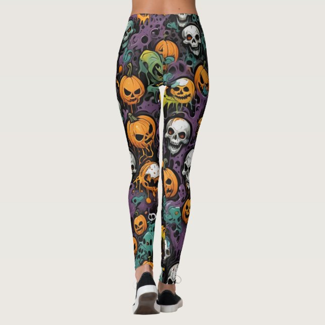 Graffiti Skulls Leggings (Rückseite)