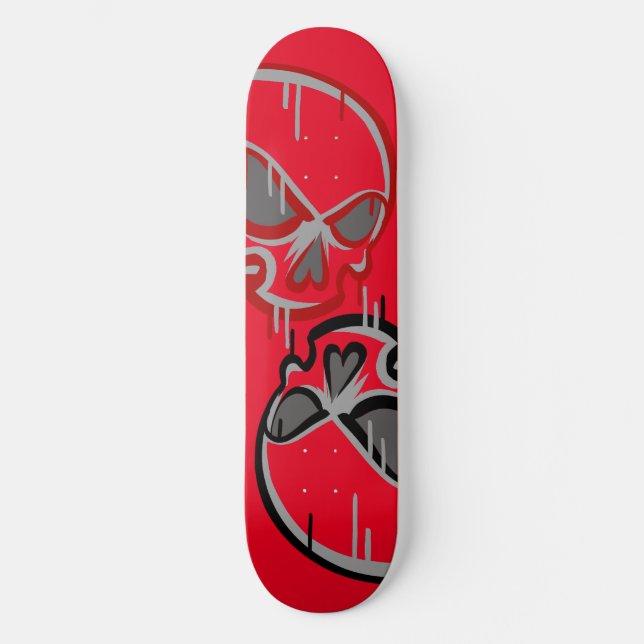 Graffiti Skulls Skateboard (Vorderseite)