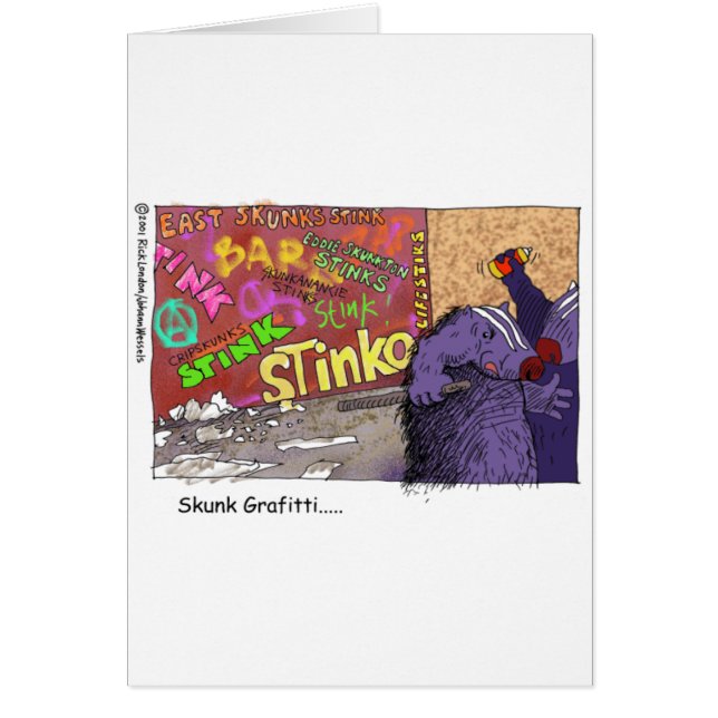 Graffiti Skunk Drôle Cartoon Cadeaux & Tee (Devant)