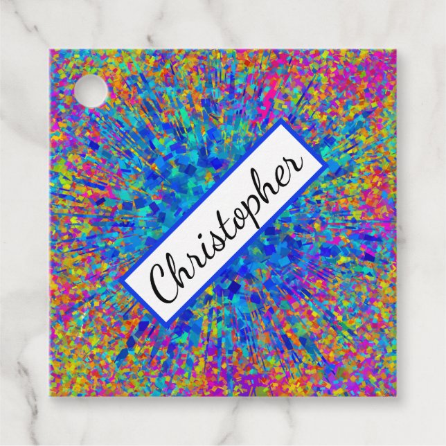 Graffiti Splash Geschenkanhänger (Vorderseite)