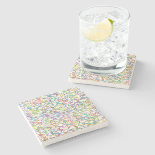 Graffiti Spritzer Abstraktes Muster Steinuntersetzer