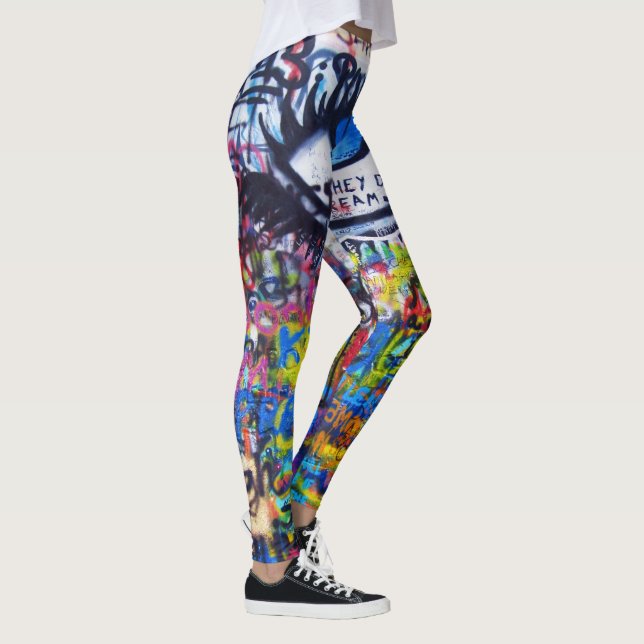 Graffiti steet Kunst Leggings (Rechts)