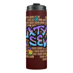 Graffiti-Stil 67 Thermosbecher