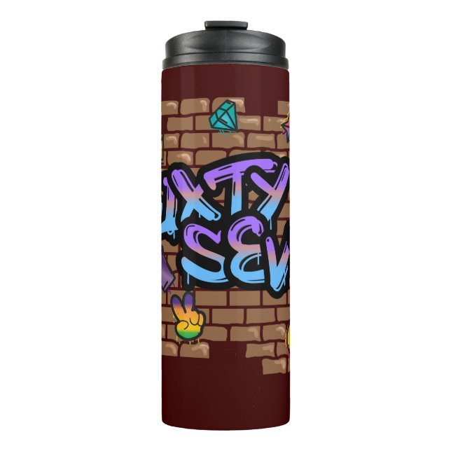 Graffiti-Stil 67 Thermosbecher (Vorderseite)
