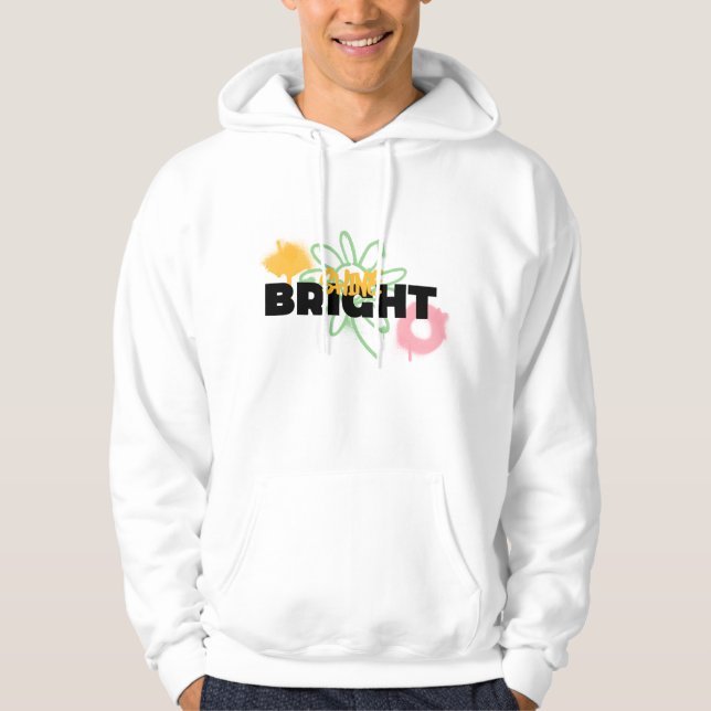 Graffiti-Stil BRIGHT Hoodie (Vorderseite)
