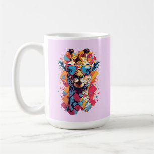 Graffiti Stil Giraffenporträt-58567 Kaffeetasse