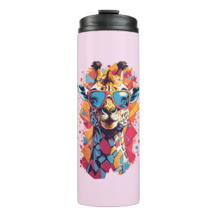 Graffiti-Stil-Giraffenporträt-58567 Thermosbecher