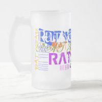 Graffiti-Stil Rat Chinesisch Jahr Zodiac Glas Tass