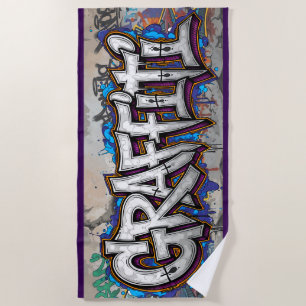 Graffiti Strandtuch