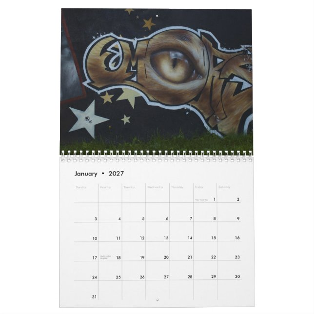 Graffiti-Straßen-Kunst-Kalender 2010 Kalender (Jan 2027)