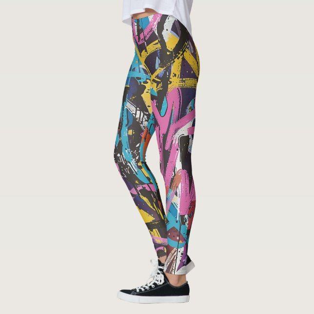 Graffiti-Straßenkleidung Leggings (Links)