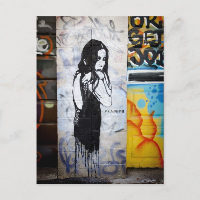 Graffiti / Street Art Postkarte (Vorderseite)