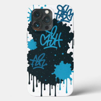 Graffiti Street Art - Rumpf iPhone Splash Bleu & N Case-Mate iPhone Hülle