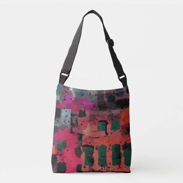 Graffiti Style Abstrakte Kunst Tasche (Vorderseite)