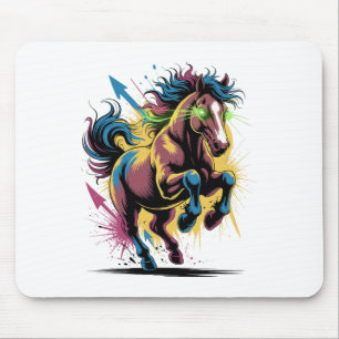 Graffiti Style Art Reiten Mousepad