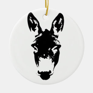 Graffiti Style Donkey oder Mule Street Art Zeichne Keramik Ornament