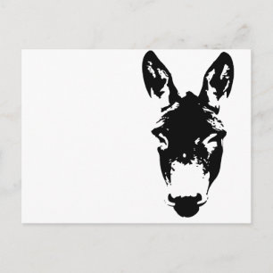 Graffiti Style Donkey oder Mule Street Art Zeichne Postkarte