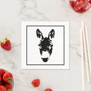 Graffiti Style Donkey oder Mule Street Art Zeichne Serviette
