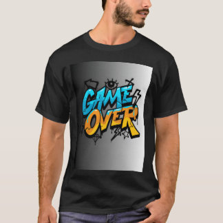 Graffiti-Style Game Over Illustration Freunde Gesc T-Shirt