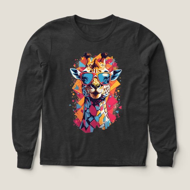 Graffiti Style Giraffe Portrait-58567 (Motif recto)