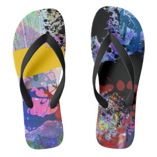 Graffiti Style High Top Schuhe Flip Flops
