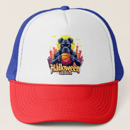 Graffiti Style: Mops Halloween-Basketballschuhe Truckerkappe