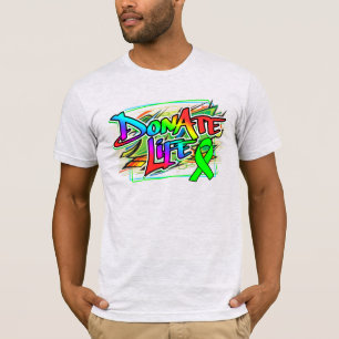 Graffiti Style Organ Spende Awareness T - Shirt