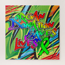 Graffiti Style Organspende Bewusstsein