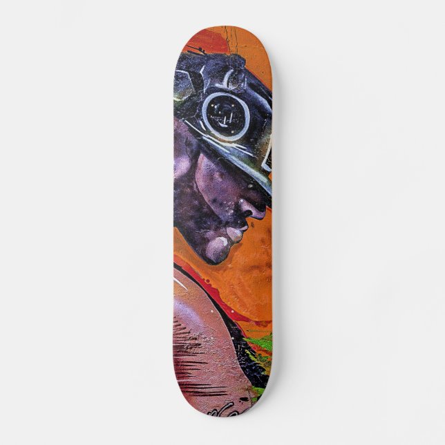 Graffiti Style Skateboarder Typ Skateboard (Vorderseite)