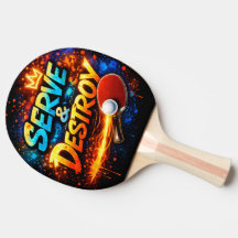 Graffiti Style Table Tennis Artwork