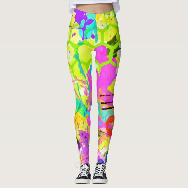 Graffiti Summer Leggings (Vorderseite)