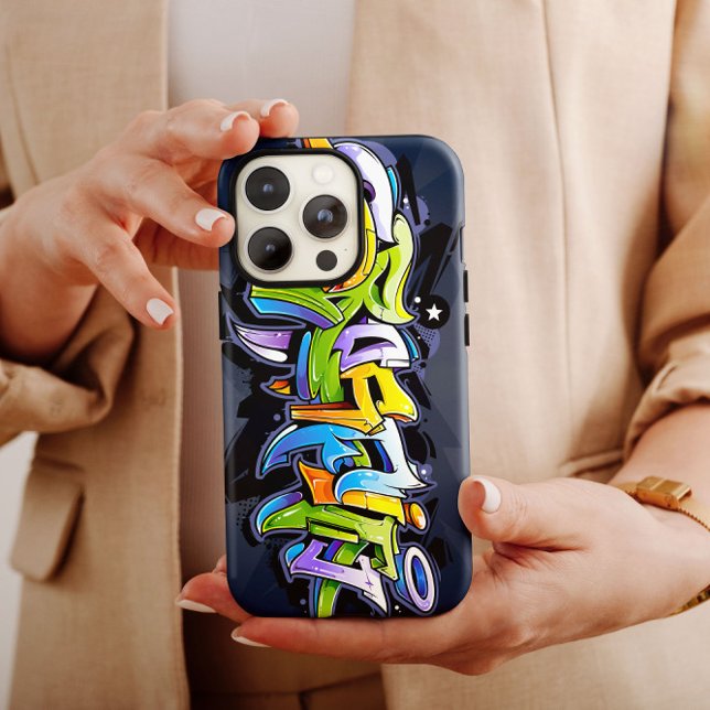 Graffiti Tag Style Fall | iPhone 14 Case-Mate Hülle (Von Creator hochgeladen)
