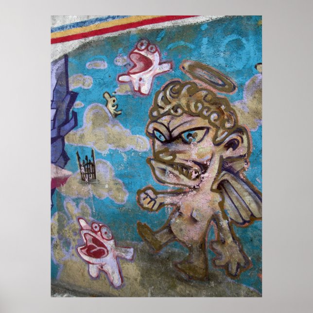 Graffiti - Teufel oder Engel? Poster (Vorne)