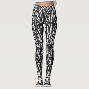 Graffiti tribaux partout sur les Leggings imprimés