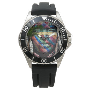 Graffiti Tribe Art Armbanduhr