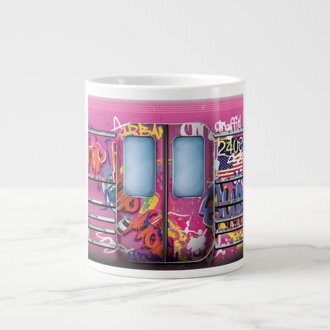 Graffiti-U-Bahn Jumbo-Tasse (Vorderseite)
