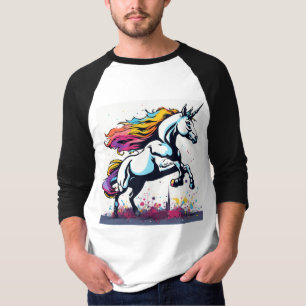 Graffiti Unicorn: banksy-Inspiriert Designschlauch T-Shirt