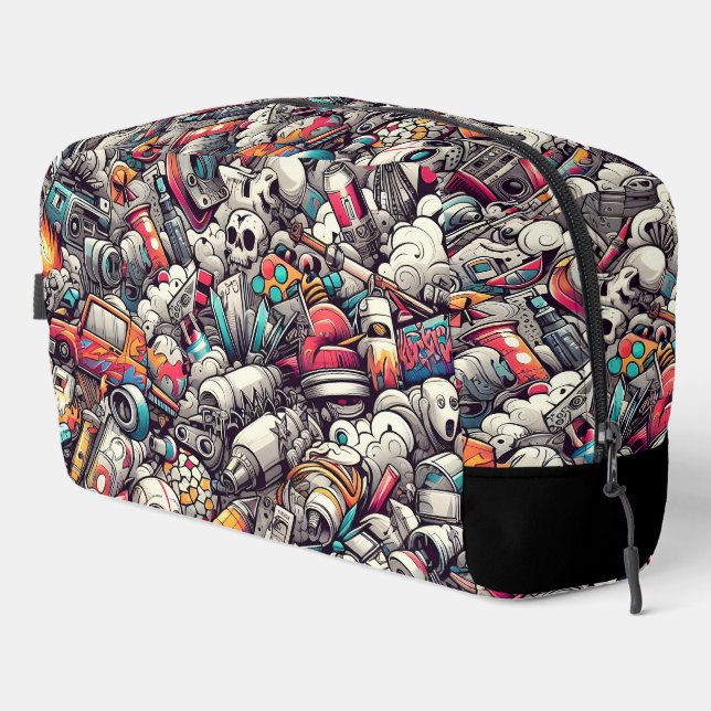 Graffiti Urban Art Waschbeutel (Rechte Ecke)