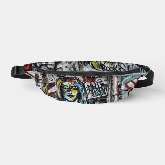 Graffiti Urban Street Cool Grunge Modern Unique Bauchtasche (Vorderseite)