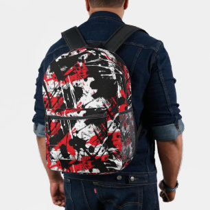 Graffiti Urban Streetwear Muster Bedruckter Rucksack