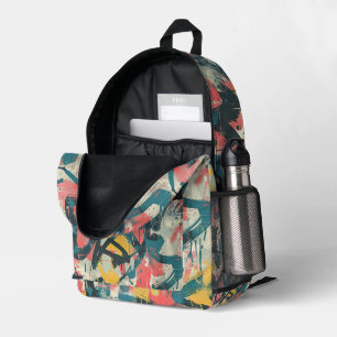 Graffiti Urban Streetwear Muster Bedruckter Rucksack