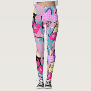 Graffiti Urban Streetwear Muster Leggings