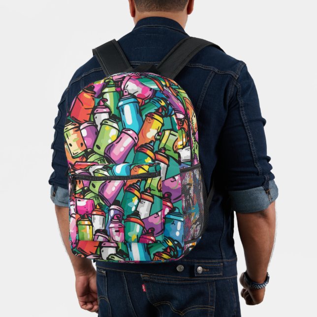 Graffiti Urban Streetwear Pattern  Bedruckter Rucksack (Insitu (Modell))