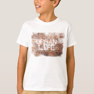 Graffiti URBANES LEBEN GRUNGE ZIEGEL T-Shirt