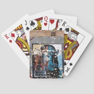 Graffiti visage singe Cartes de jeu classiques
