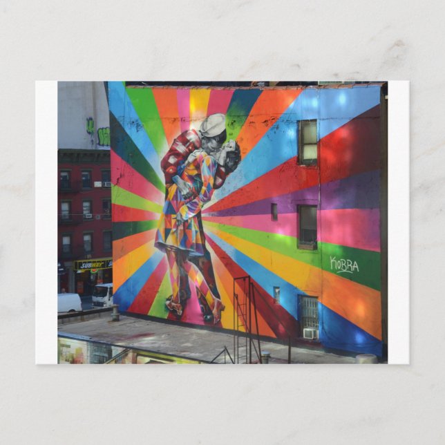Graffiti von New York Postkarte (Vorderseite)